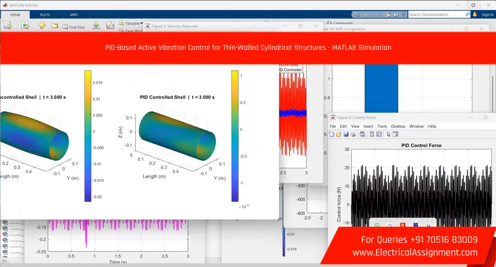 PID-Based Active Vibration Control for Thin-Walled Cylindrical Structures - MATLAB Simulation screenshot 3